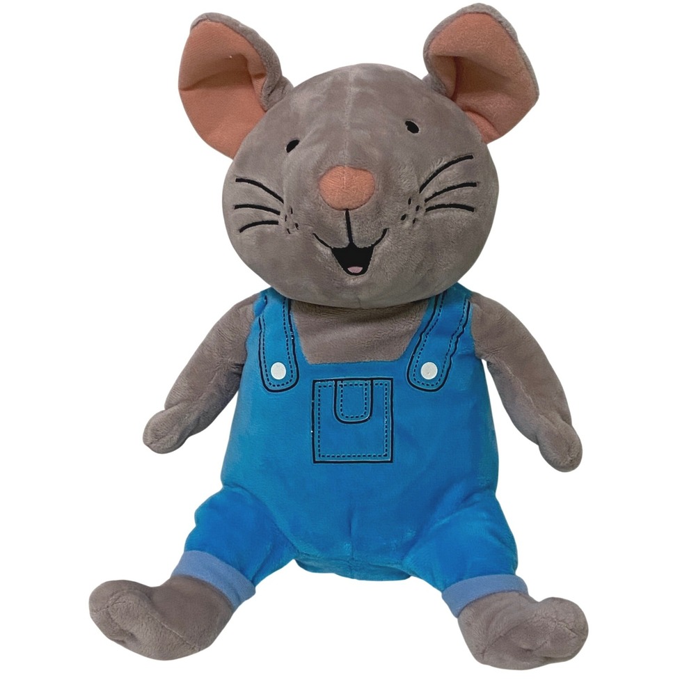 Kohls Cares If You Give a Mouse a Cookie 12" Plush Grey Mouse Blue Overalls 2021